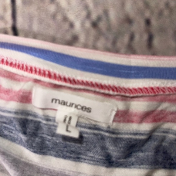 Maurices striped top large - Picture 5 of 6